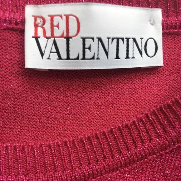 RED Valentino Fuchsia Sexy Bows Sweater Size XS - Picture 7 of 9